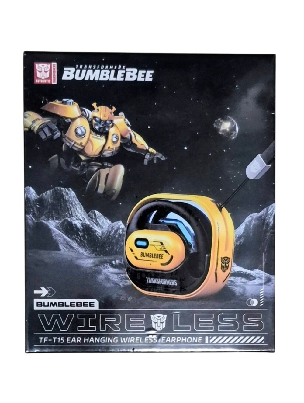 Transformers Bumblebee Wireless Earphones - Yellow/Black NIB